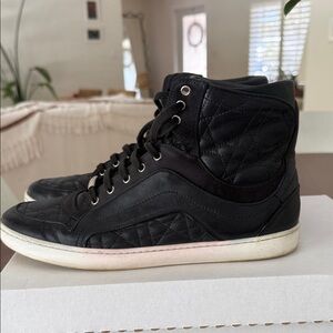 Dior Black Quilted High-Top Sneakers